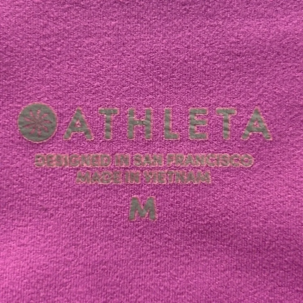 Athleta High Rise Full Length Leggings Womens Medium Purple Yoga Athletic Pants